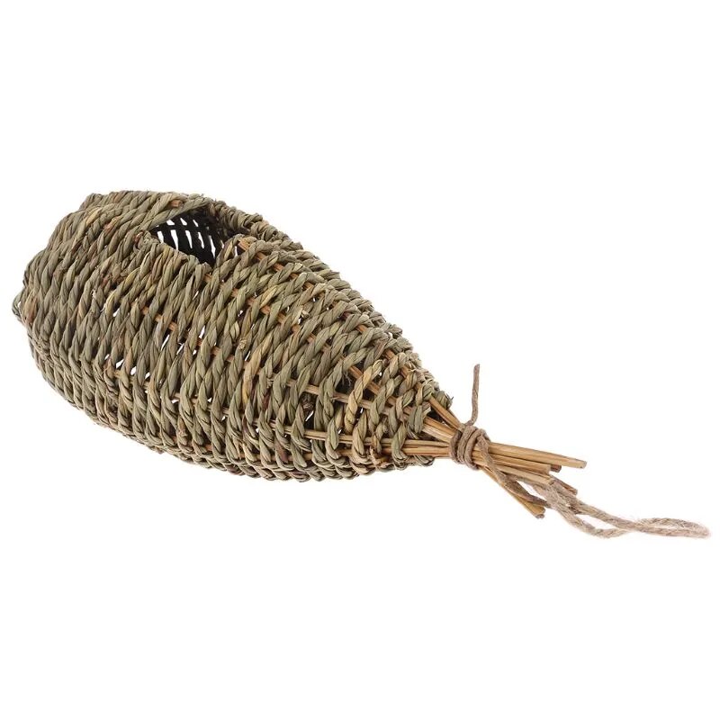 Serenity Perch: Hanging Pastoral-Style Birdhouse - Nature's Fiber Finch Retreat!