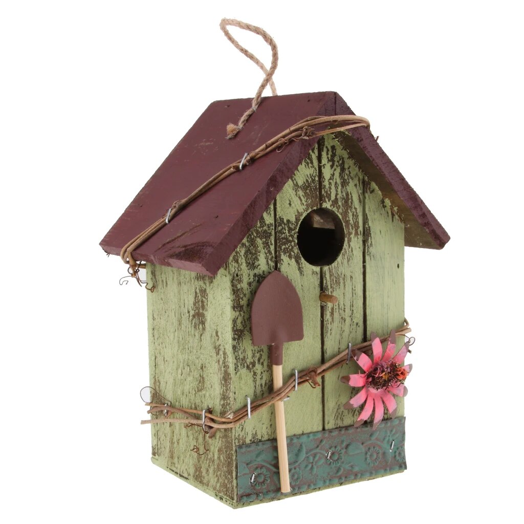 Charming Rural Wooden Bird House: 6 Styles for Your Outdoor Garden